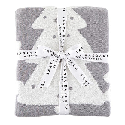 Luxe Throw Grey Tree design