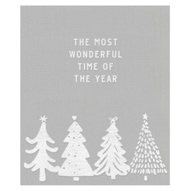 Luxe Throw Grey Tree design