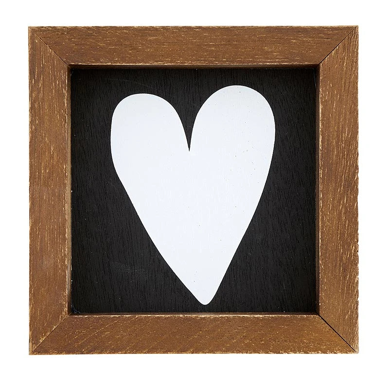 White Heart Petite Wood Board