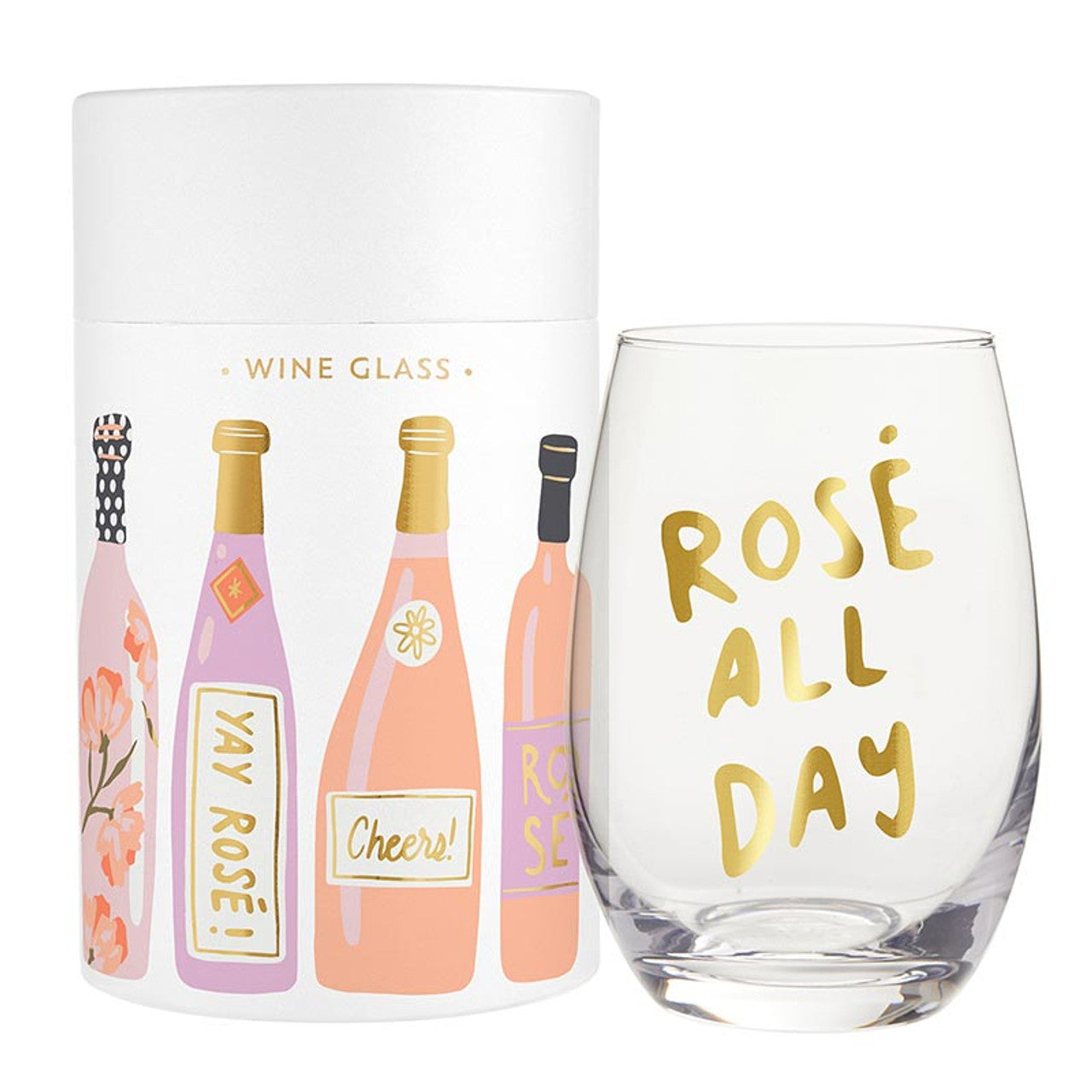 Gift Boxed Rose All Day Wine Glass
