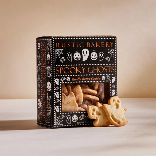 Spooky Ghosts Vanilla Cookies, Rustic Bakery
