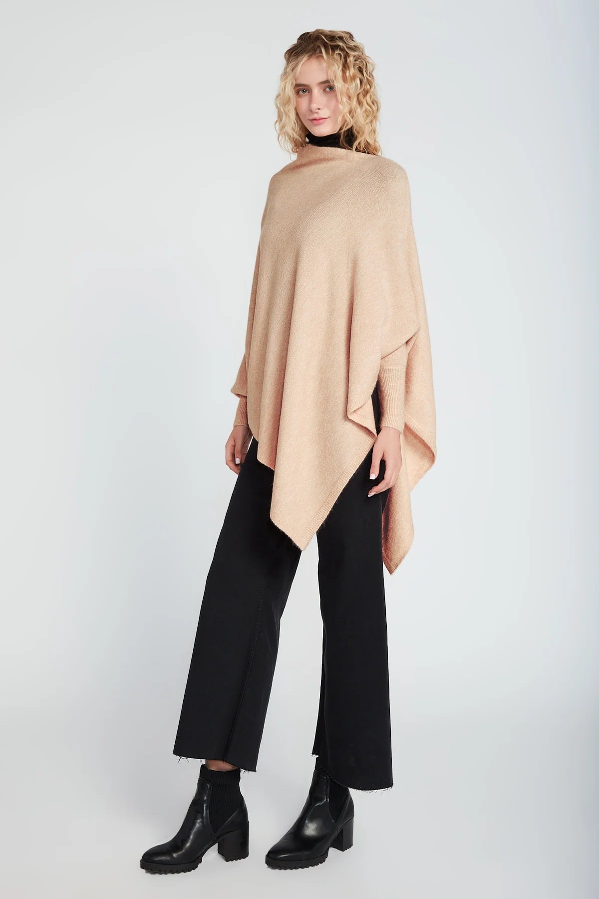 Triangle Poncho with Sleeves