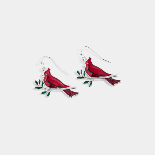 Whispers Cardinal Dangle Earrings