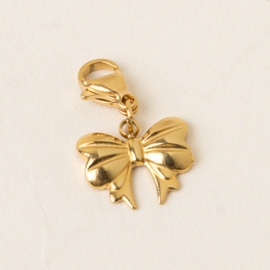 Gold Bow Charm