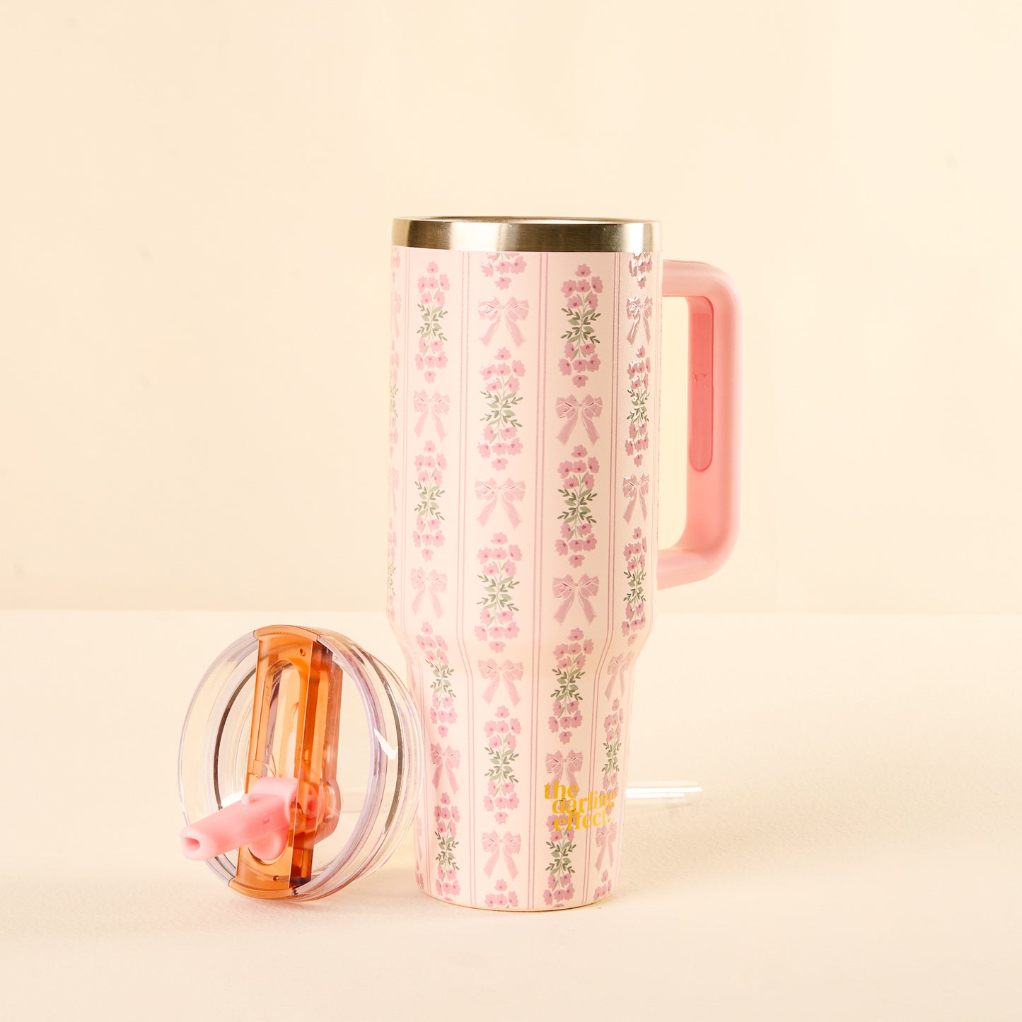Oh So Fancy 40 Oz Bows Flip Top (spill proof)