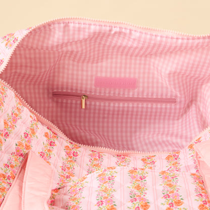On the Go Quilted Weekender Bag