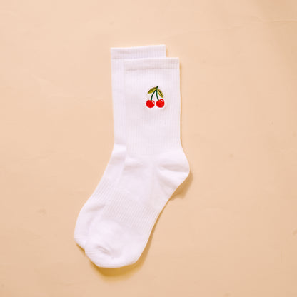 Embroidered crew Socks