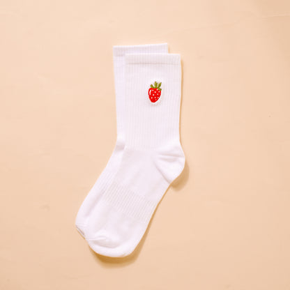 Embroidered crew Socks