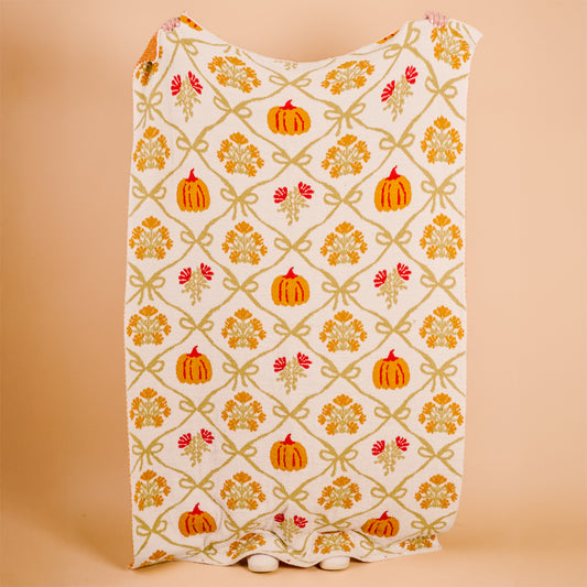 Patchwork Pumpkins Throw