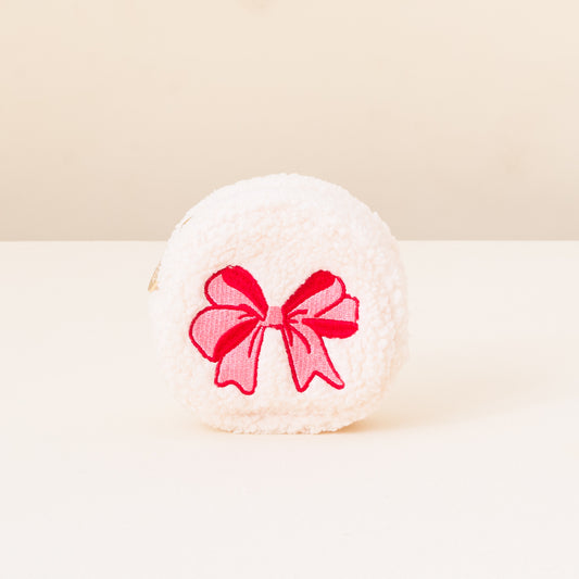 Circle Teddy Pouch Christmas 2025