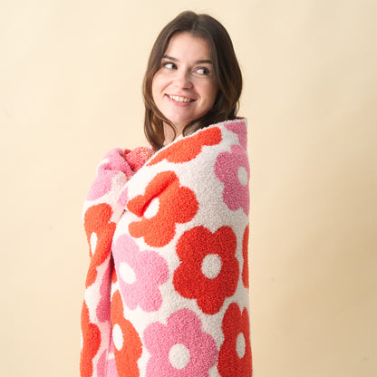 Lovebug Floral Throw Blanket