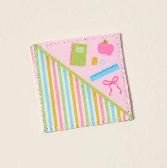 Corner Keeper Fabric Bookmark-Color me Happy