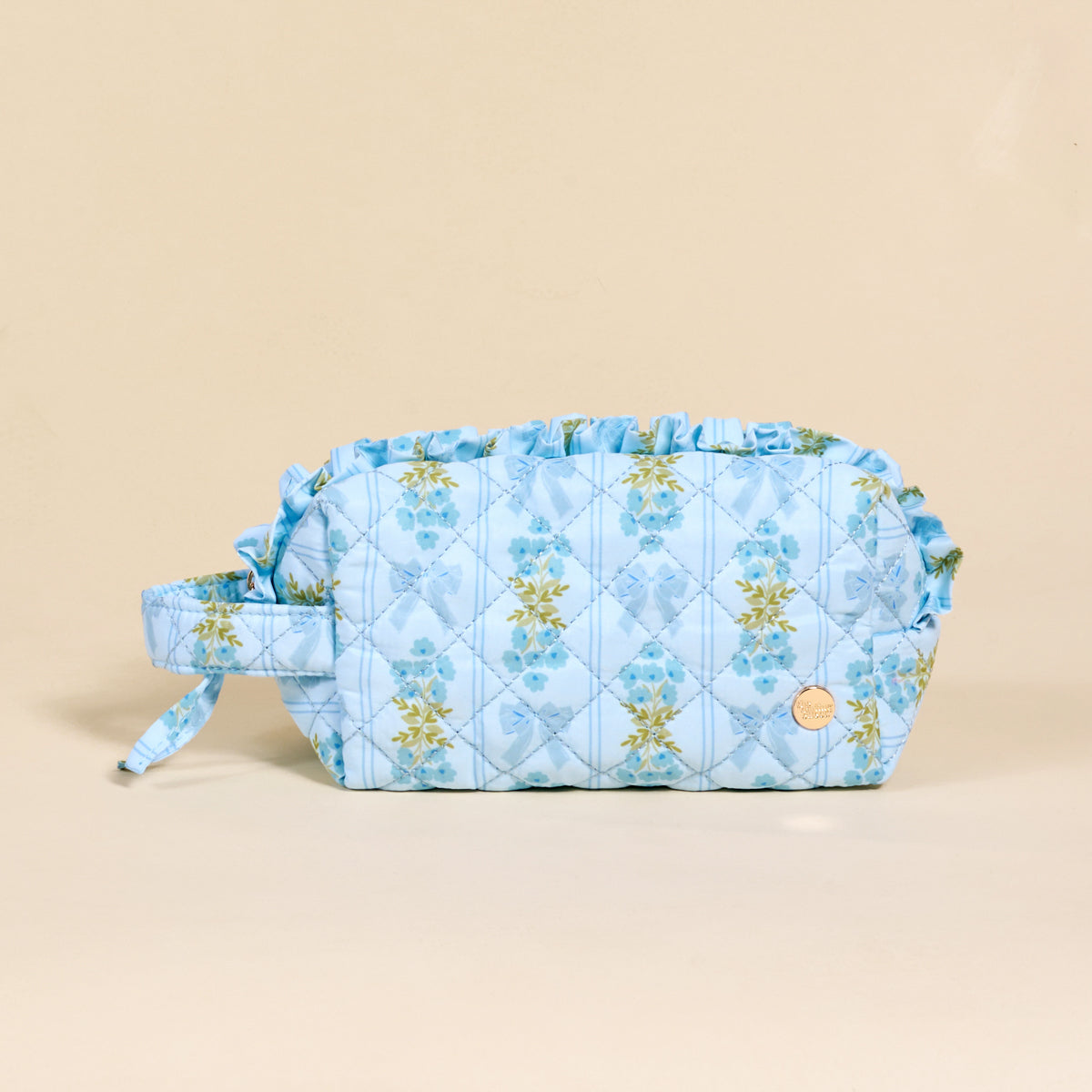 Essentials Quilted Cosmetic Pouch