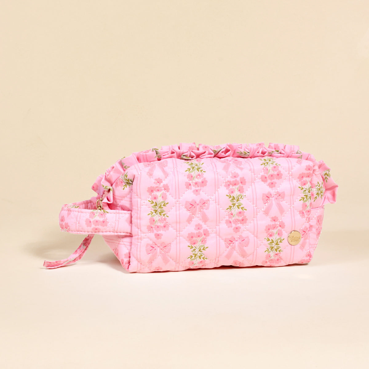 Essentials Quilted Cosmetic Pouch