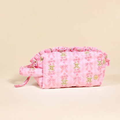 Essentials Quilted Cosmetic Pouch