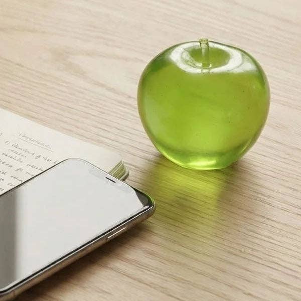 Showcase - Green Apple Sparkly Maltose Stress Ball Squishy Fidget Toy (1pc)