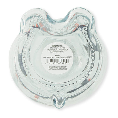 Glass Frenchie Tumbler with Silicone Beret