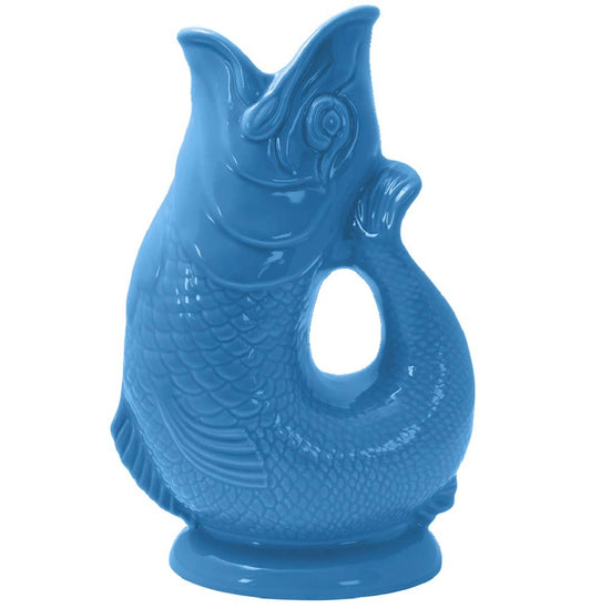 The Original Gluggle Jug Factory - Sea Blue Gluggle Jug: Large