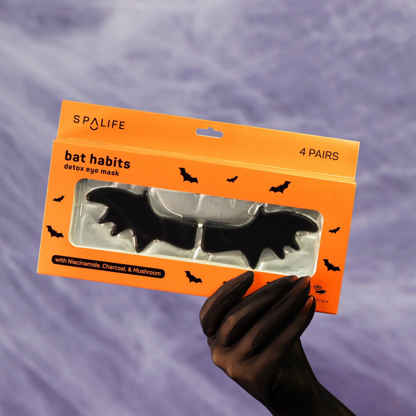My Spa Life - Halloween Bat Habits Detox Undereye Masks - 4 Pairs