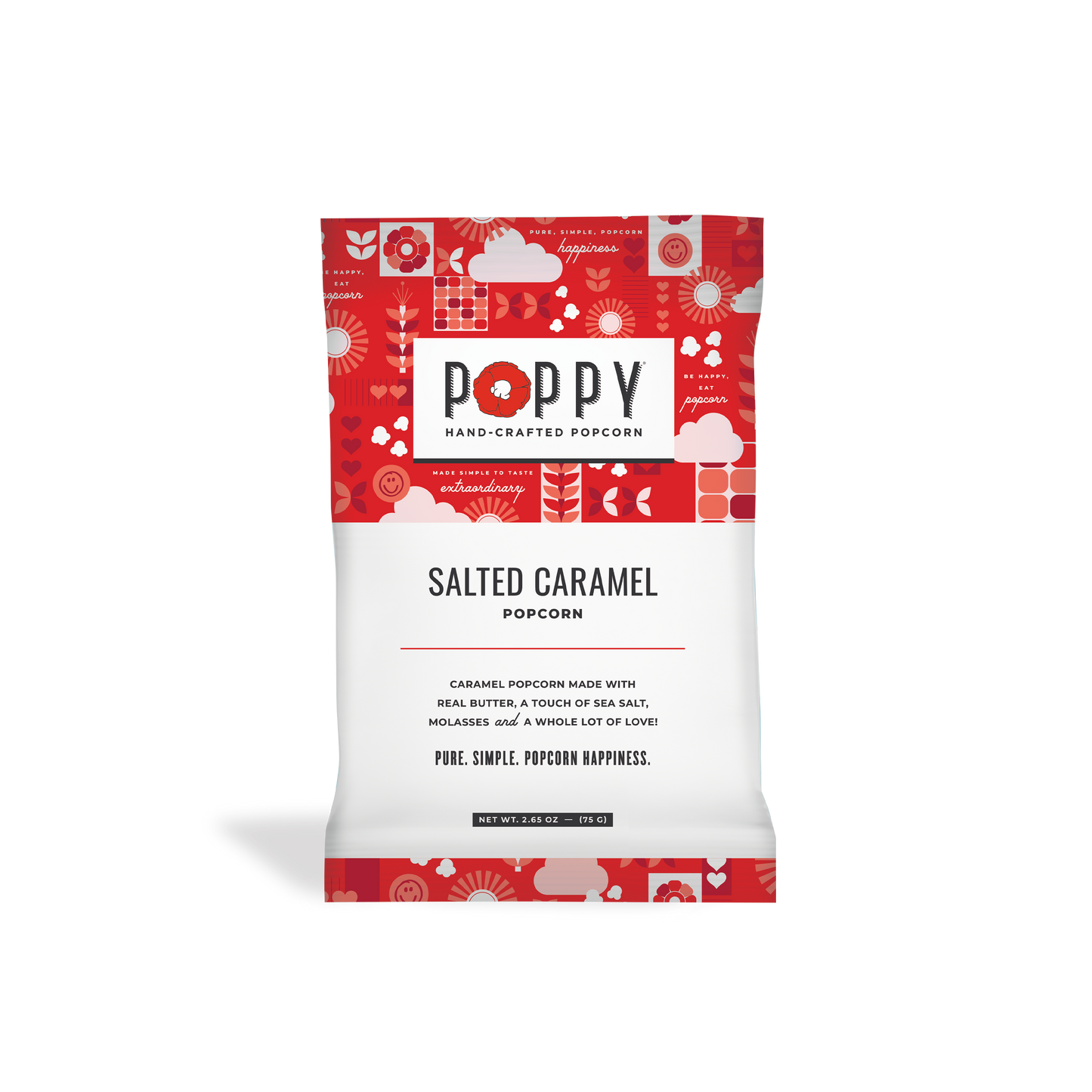 Poppy Hand-Crafted Popcorn - Salted Caramel Snack Bag