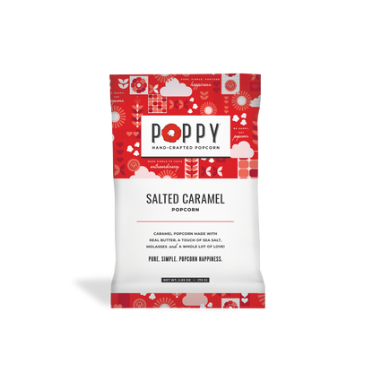 Poppy Hand-Crafted Popcorn - Salted Caramel Snack Bag