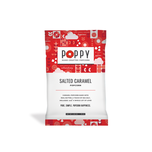 Poppy Hand-Crafted Popcorn - Salted Caramel Snack Bag