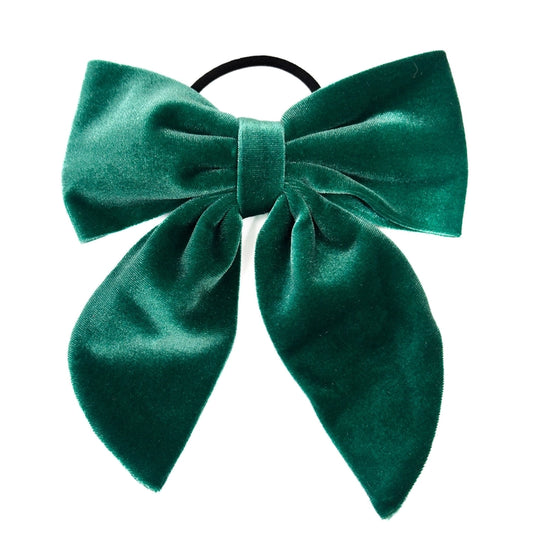 Beau Bottles Green Velvet Bottle Bow