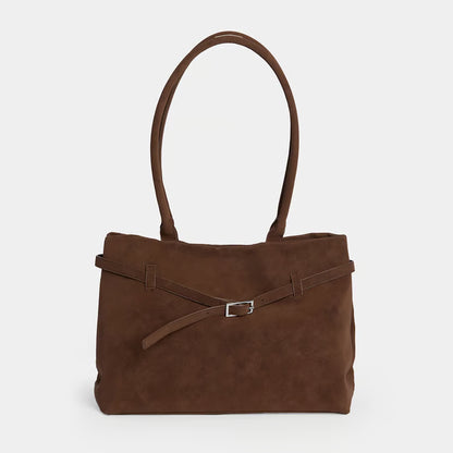 Herma Tote w/ Long Straps - Chocolate