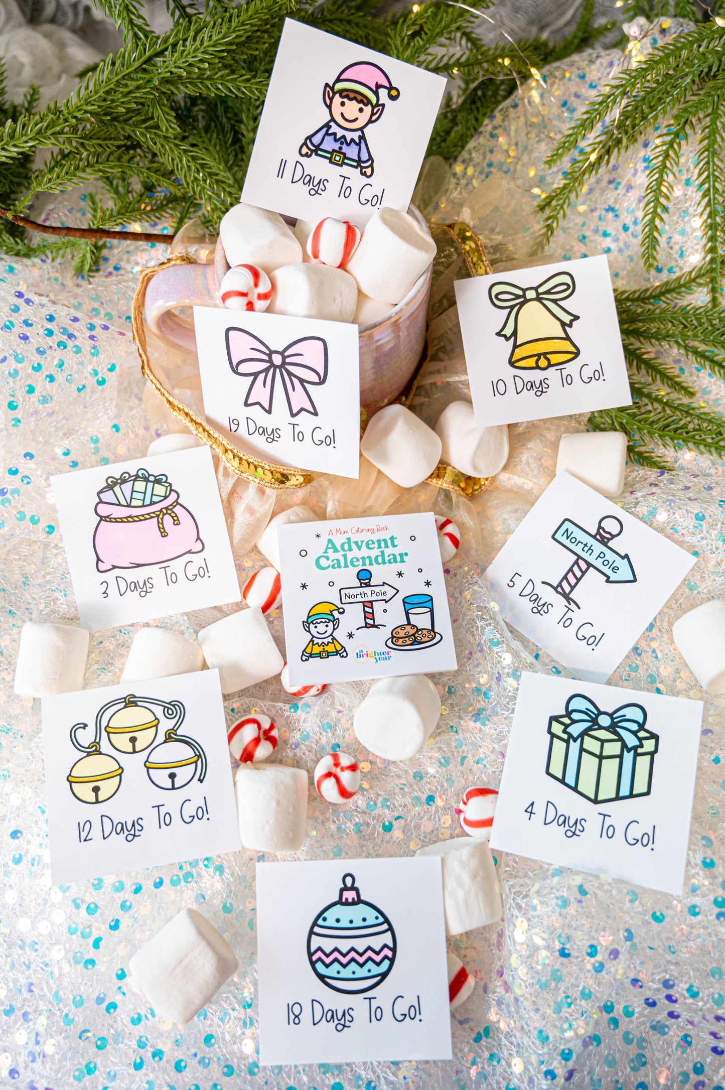 A Brighter Year - Color Your Own Advent Calendar Gift Set - New Christmas 2026