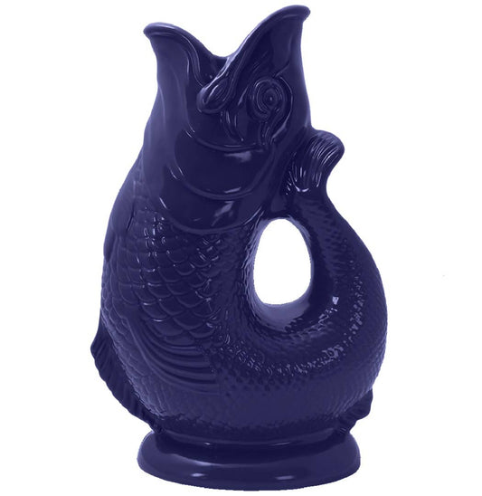 The Original Gluggle Jug Factory - Cobalt Blue Gluggle Jug: Large