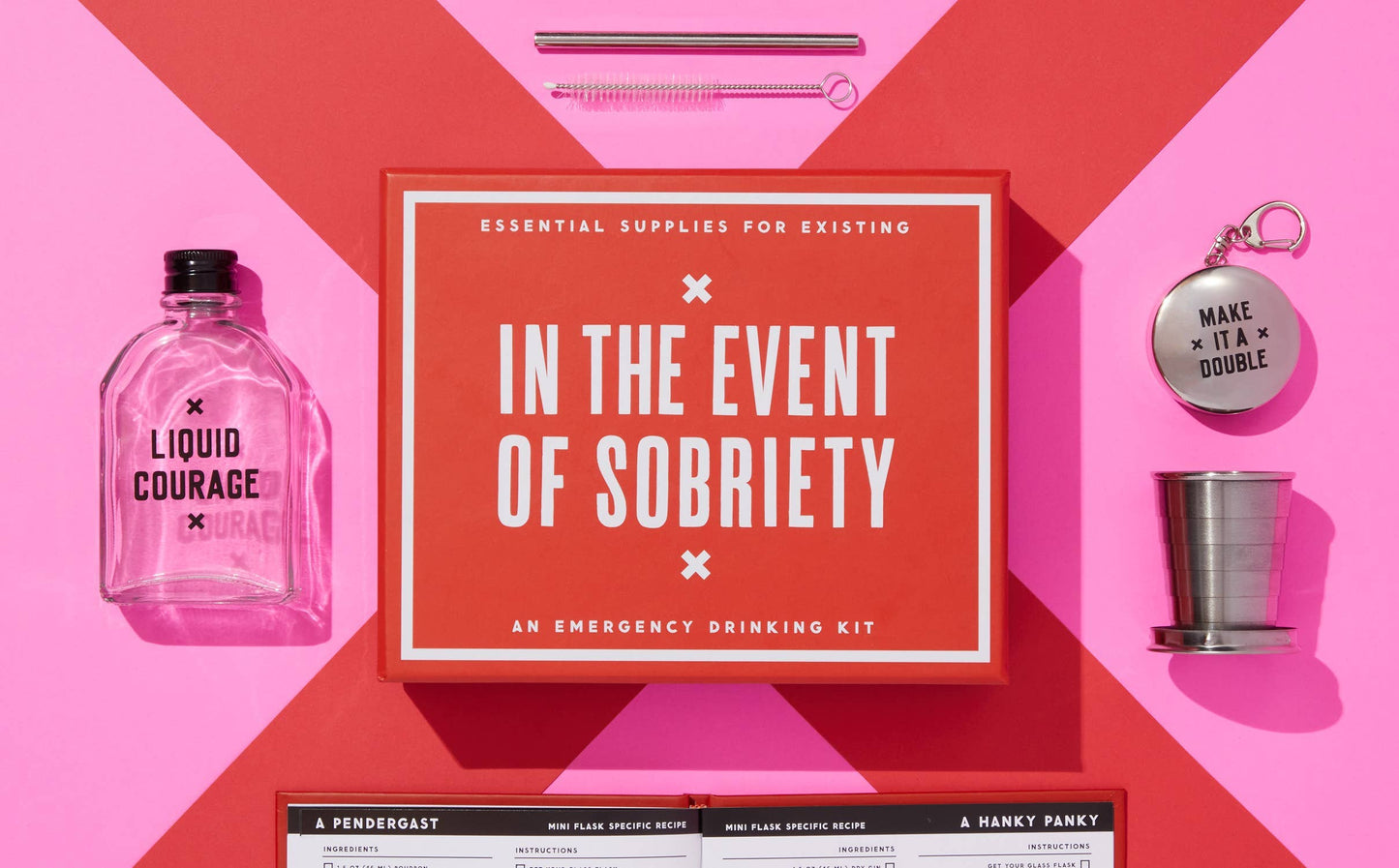 Chronicle Books - Brass Monkey In The Event Of Sobriety Emergency Drinking Kit