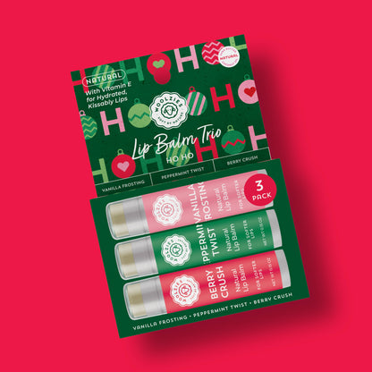 Woolzies - Natural Shea Butter Lip Balm Trio – HO HO Holiday