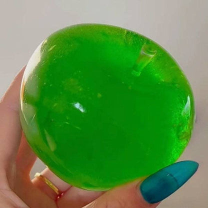 Showcase - Green Apple Sparkly Maltose Stress Ball Squishy Fidget Toy (1pc)