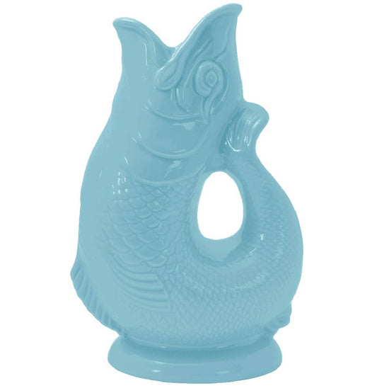 The Original Gluggle Jug Factory - Pale Blue Gluggle Jug: Large