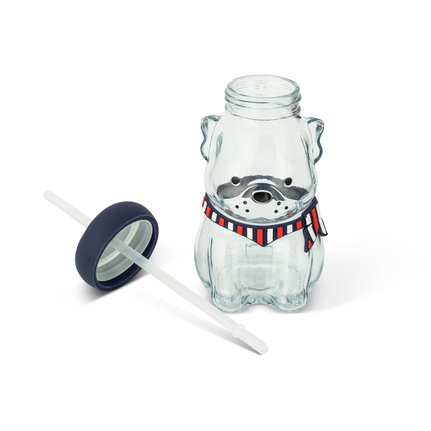 Glass Frenchie Tumbler with Silicone Beret
