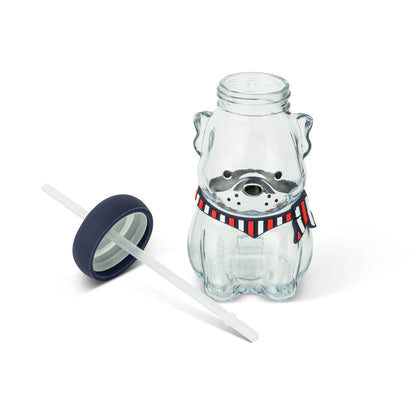 Glass Frenchie Tumbler with Silicone Beret