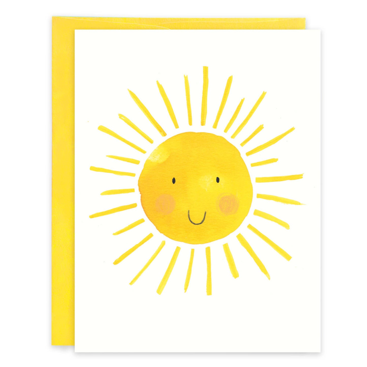 GINA B DESIGNS - Thinking of You Greeting Card - Smiling Sun