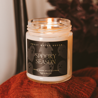Spooky Season 9 oz Soy Candle - Halloween Decor and Gifts