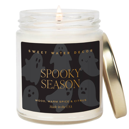 Spooky Season 9 oz Soy Candle - Halloween Decor and Gifts