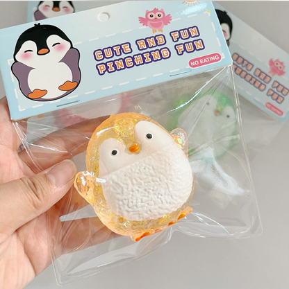Maltose Gold Glitter Penguin Squeeze Toy-Random color