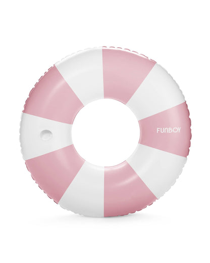 FUNBOY - Pink Vintage Stripe Tube Float