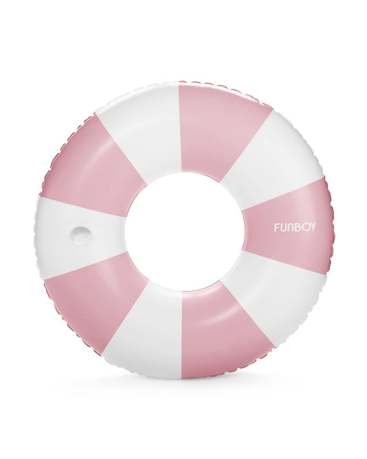 FUNBOY - Pink Vintage Stripe Tube Float