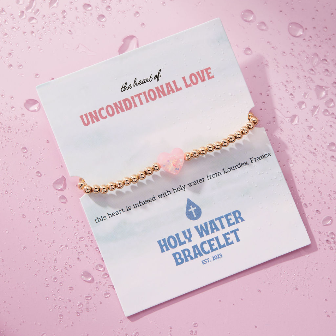 Holy Water Bracelet - HOLY WATER UNCONDITIONAL LOVE BRACELET: Crystal Pearl