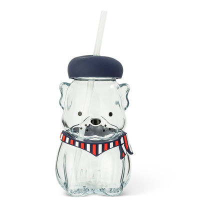 Glass Frenchie Tumbler with Silicone Beret