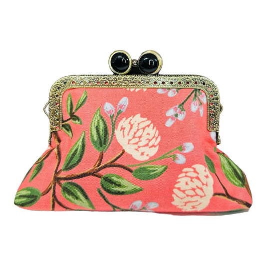 Kiki & Syds - Kiki & Syds ON THE GO Credit Card Clutch - PEONY Sorbet : Black