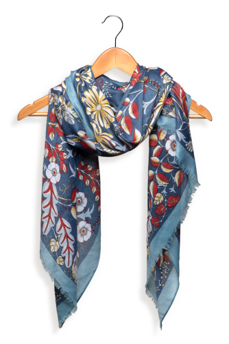 Navy Grandeur Scarf