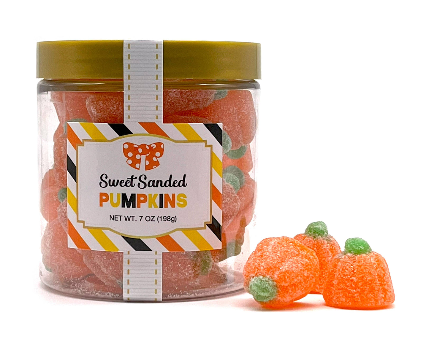 Oh, Sugar! - Halloween/Fall Candy Sugar Stacks - Sanded Gummy Pumpkins