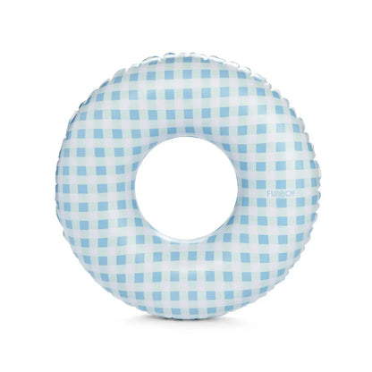 FUNBOY - Kids Tube Float, Blue Gingham