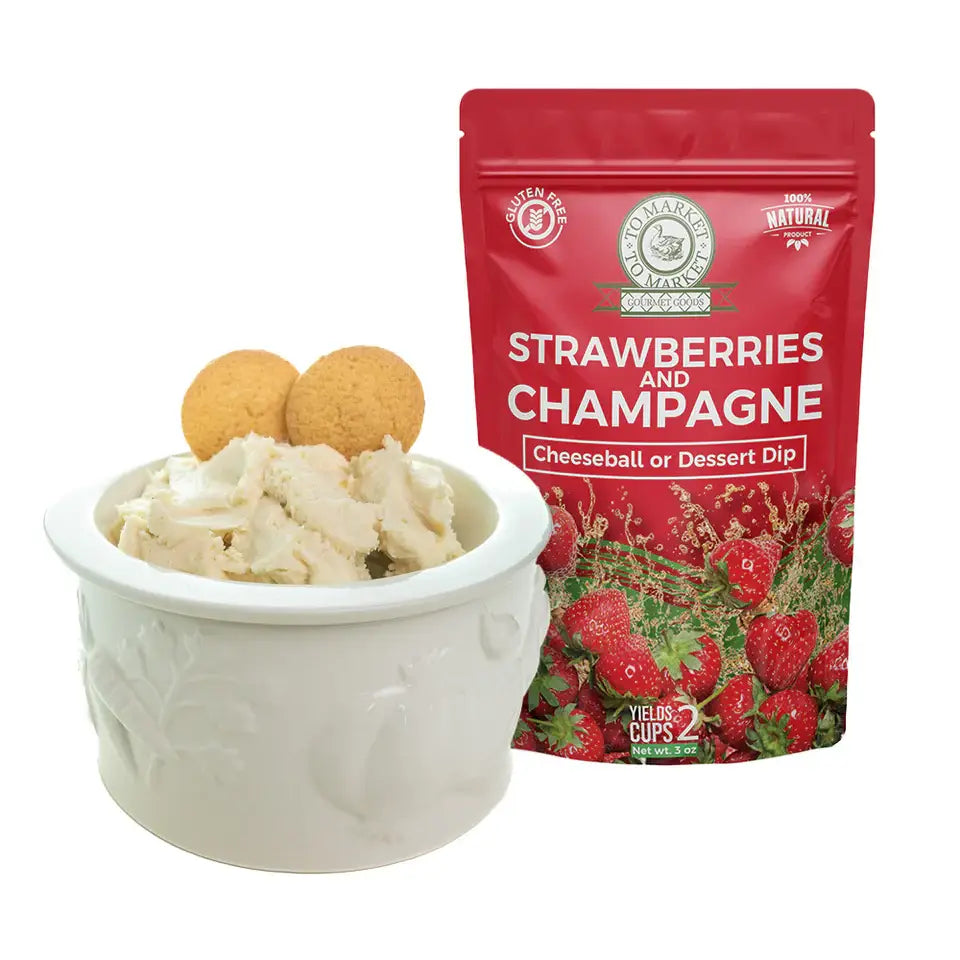 Strawberries and Champagne - Dip or Cheeseball