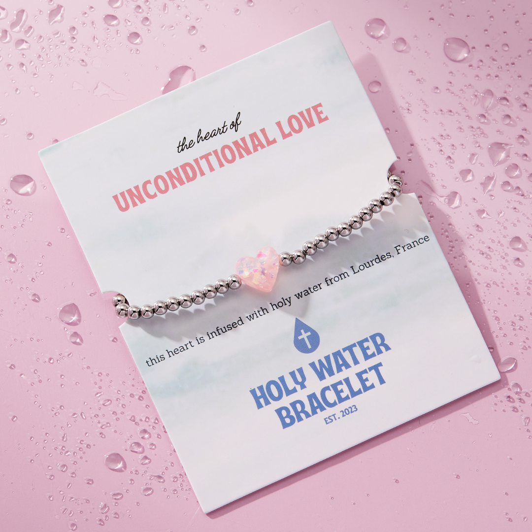Holy Water Bracelet - HOLY WATER UNCONDITIONAL LOVE BRACELET: Crystal Pearl